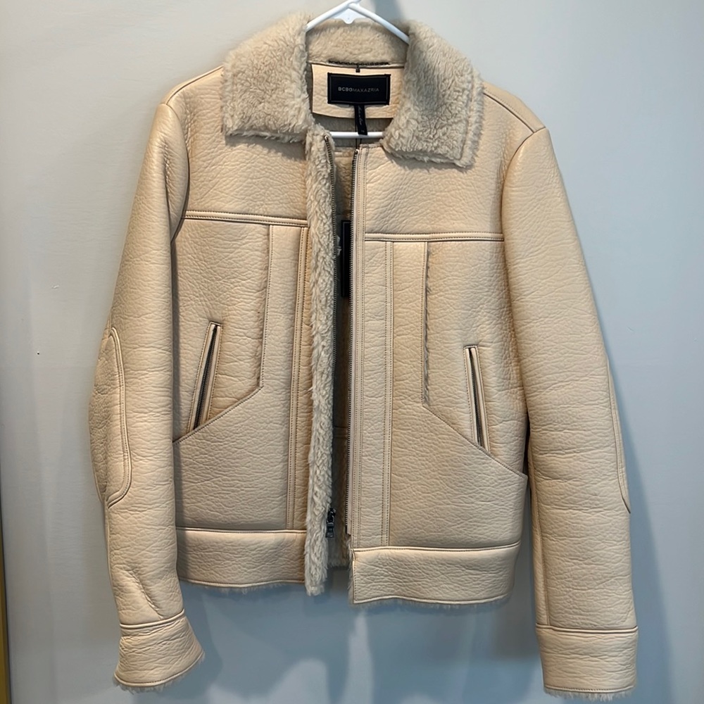 BcbgMaxazria leather jacket NWT